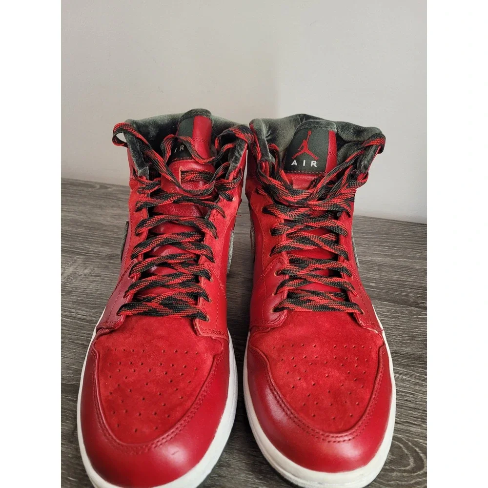 Nike Air Jordan 1 Retro High Premier Gucci Varsity Red Green 332134-631 Sz. 10.5